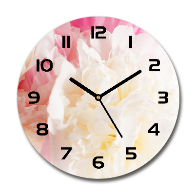 Horloge ronde murale Pivoine