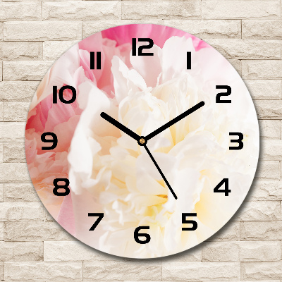 Horloge ronde murale Pivoine