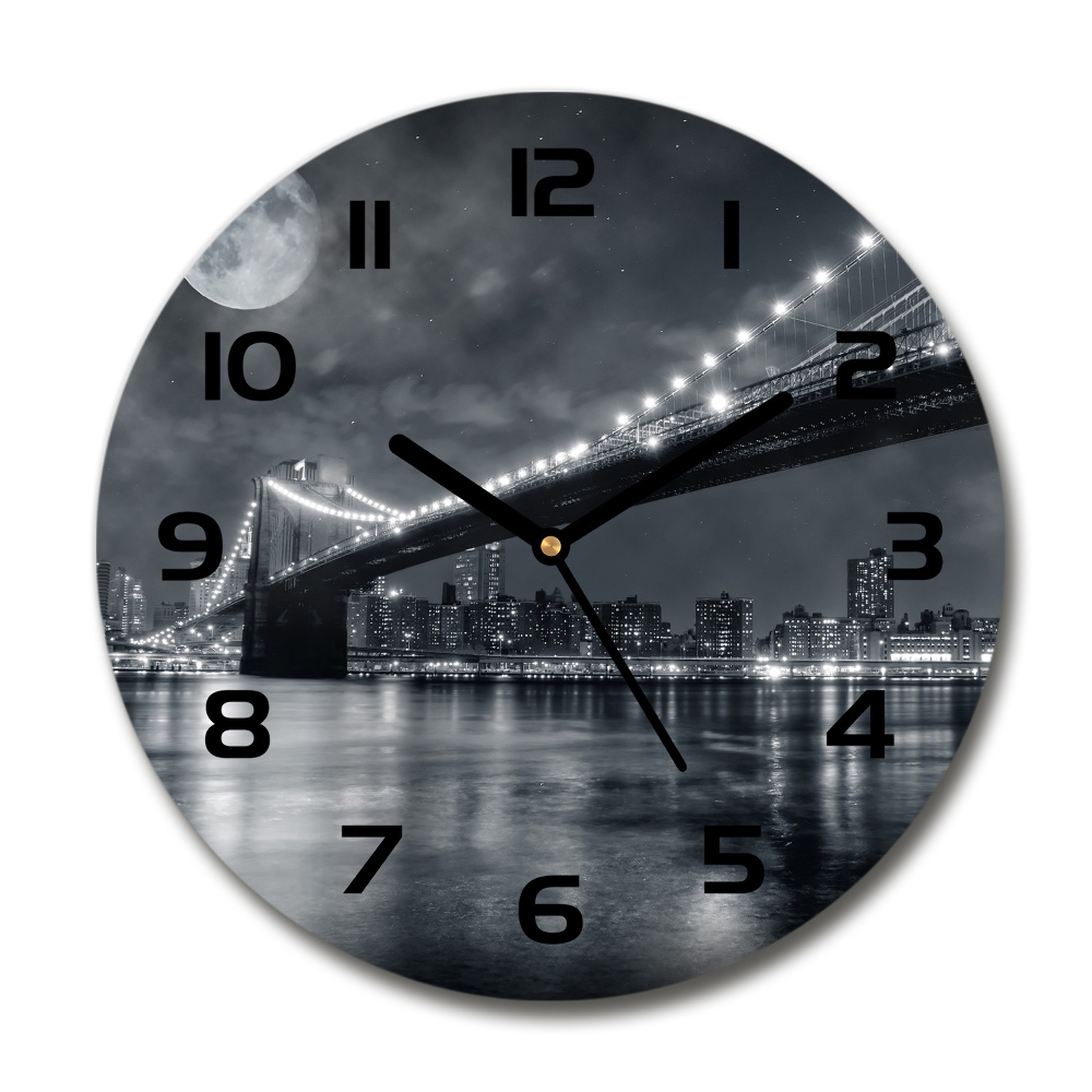 Horloge ronde murale Pont de Brooklyn