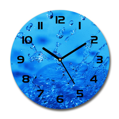 Horloge ronde Gouttes d'eau