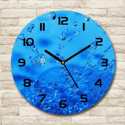 Horloge ronde Gouttes d'eau