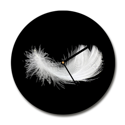 Horloge ronde murale Plume