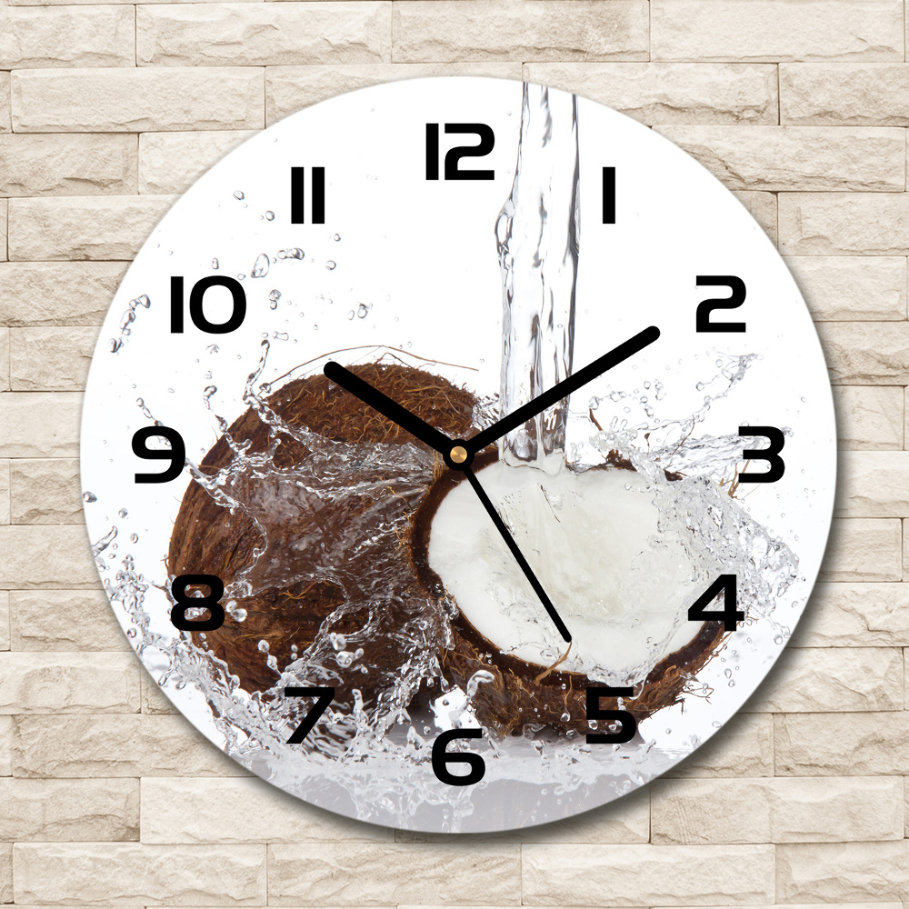 Horloge ronde murale Noix de coco