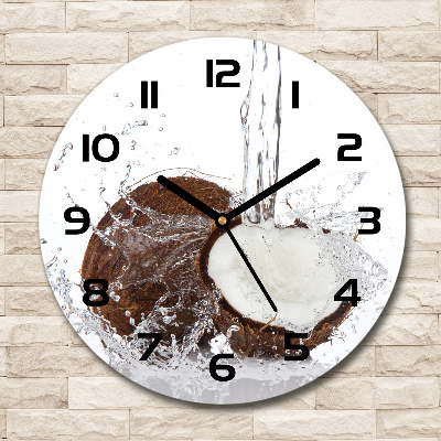 Horloge ronde murale Noix de coco