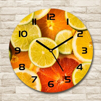 Horloge ronde Agrumes