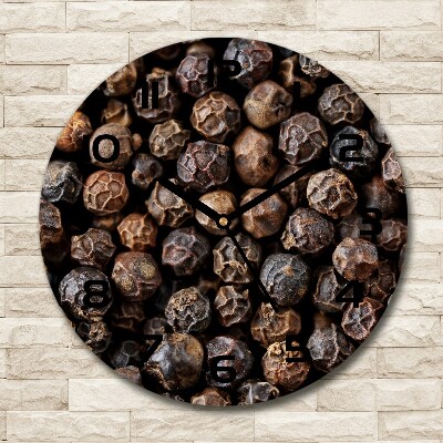 Horloge ronde murale Poivre en grains