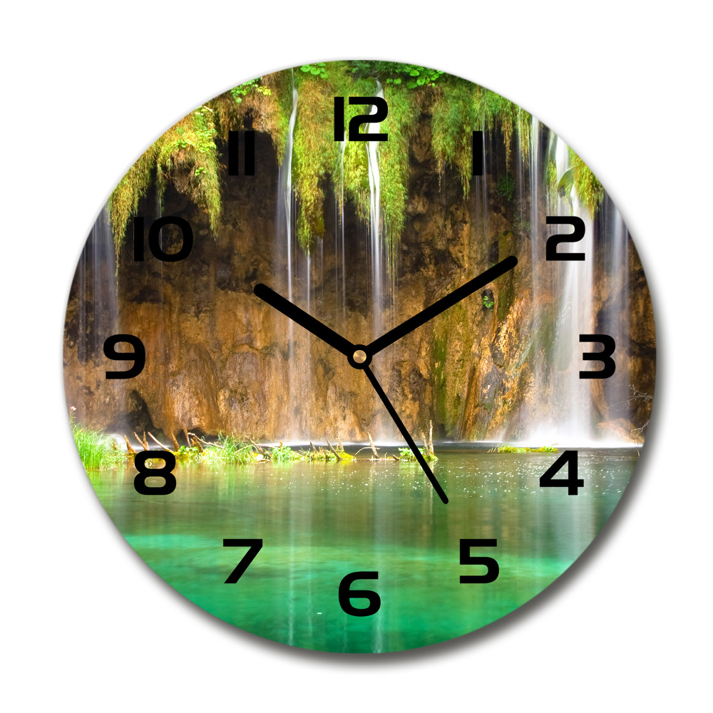 Horloge ronde murale Lacs de Plitvice