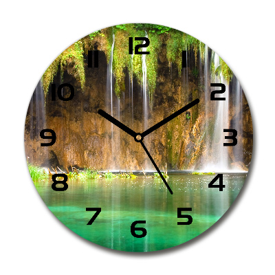 Horloge ronde murale Lacs de Plitvice