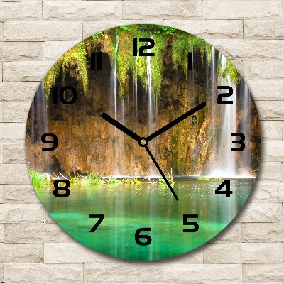 Horloge ronde murale Lacs de Plitvice