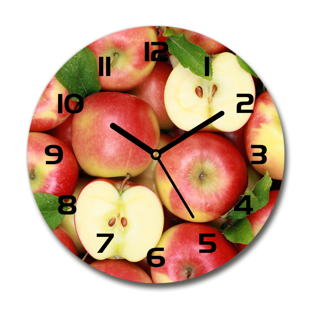 Horloge ronde murale Pommes