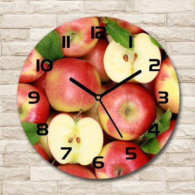 Horloge ronde murale Pommes