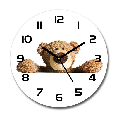 Horloge ronde murale Ours en peluche