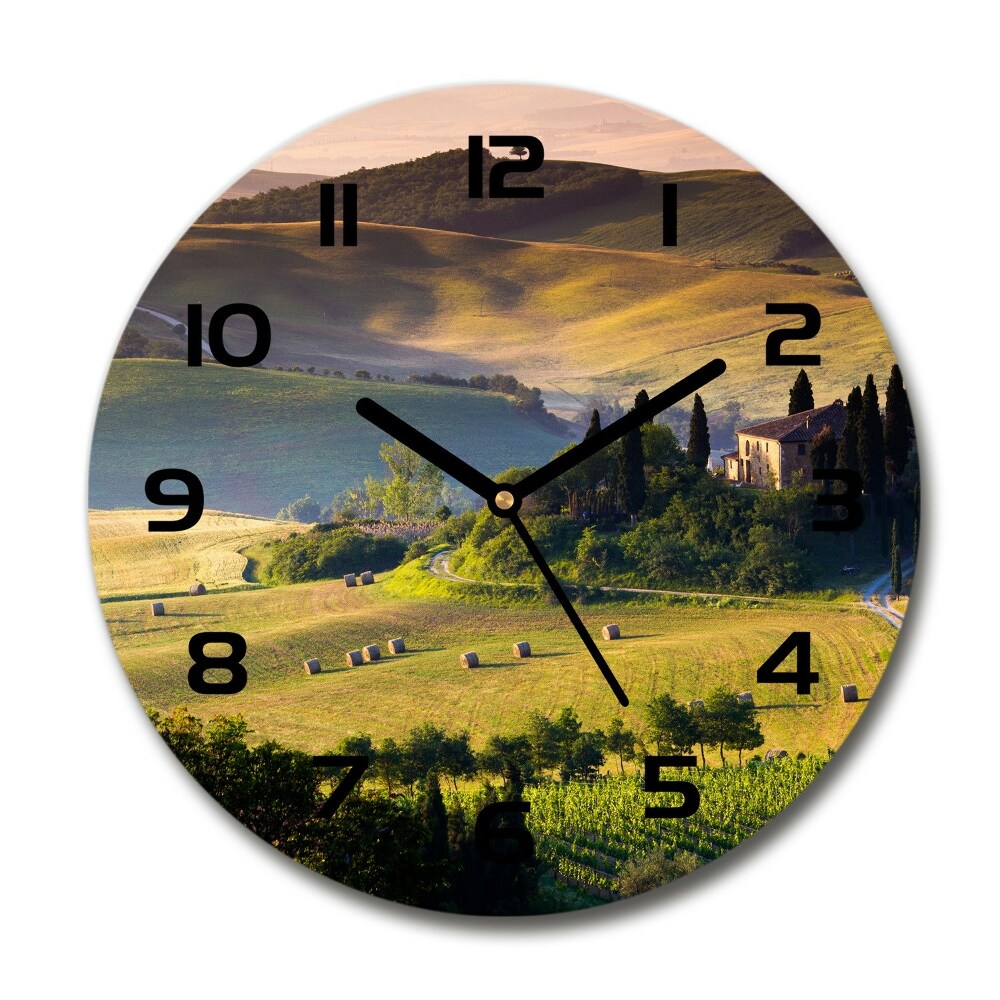 Horloge ronde murale Toscane Italie