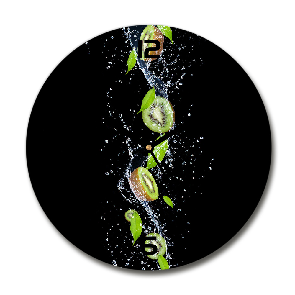 Horloge ronde Kiwis et eau