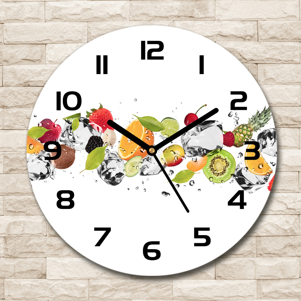 Horloge ronde Fruits et eau