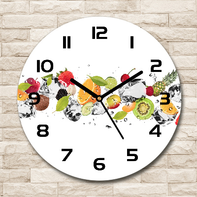 Horloge ronde Fruits et eau