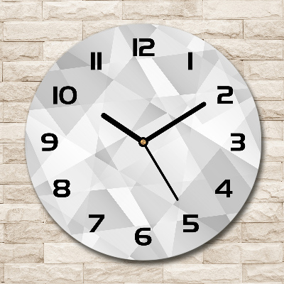 Horloge en verre ronde Fond abstrait 3D