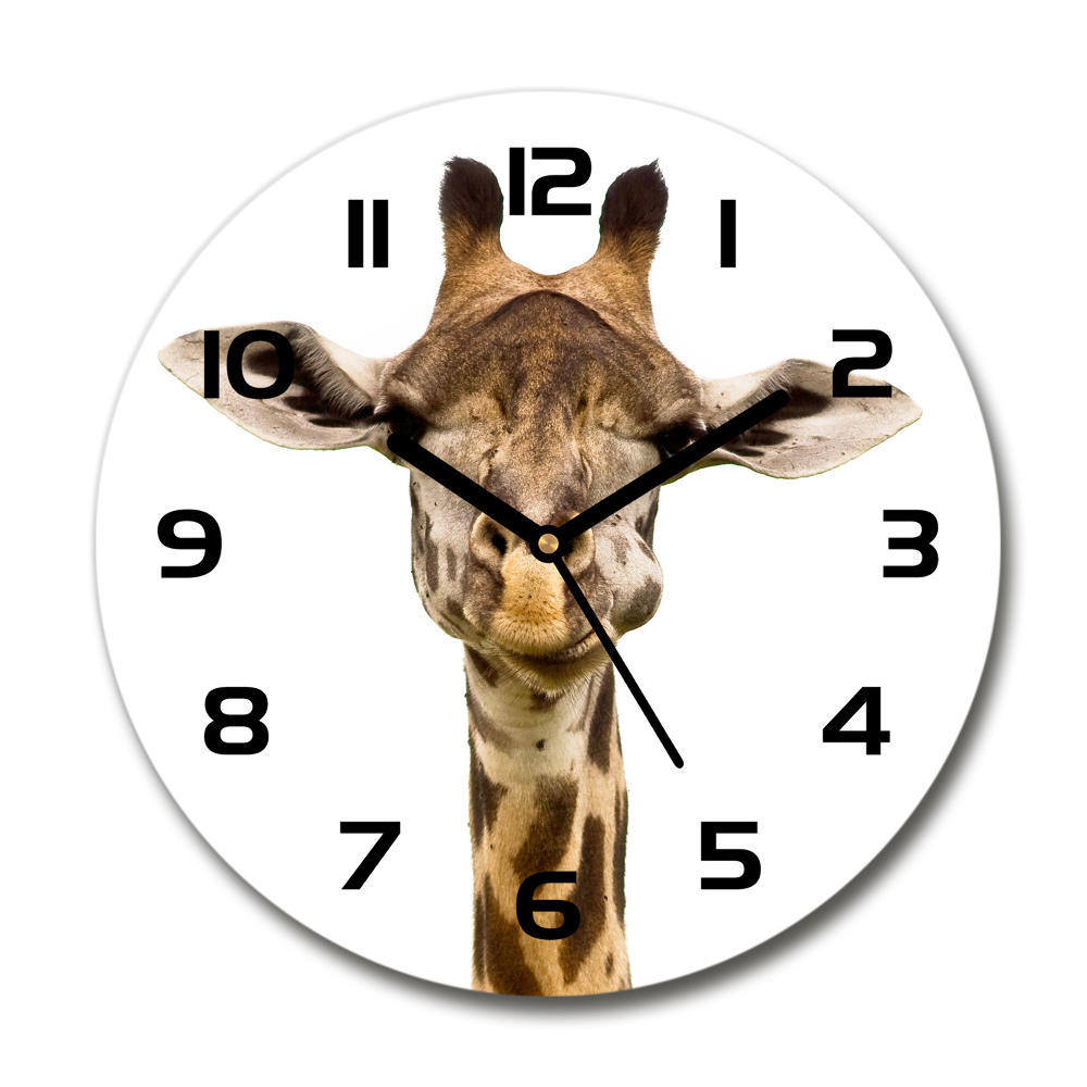 Horloge ronde murale Girafe