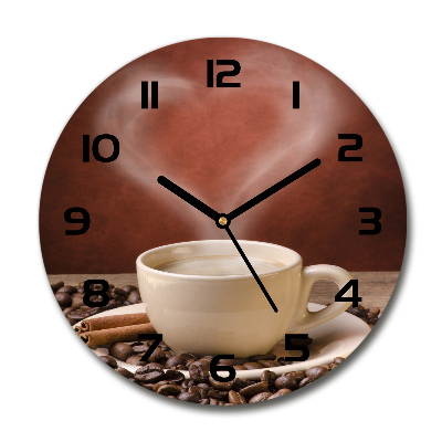 Horloge ronde Café aromatique