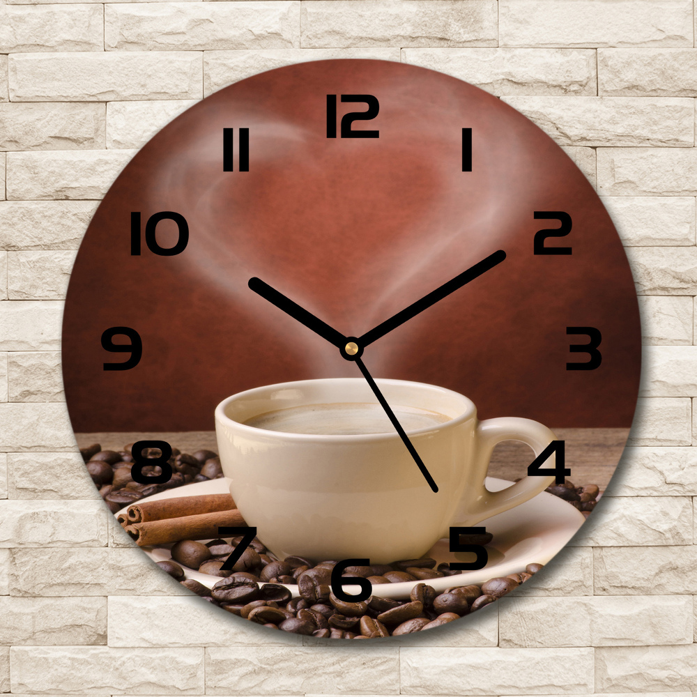 Horloge ronde Café aromatique