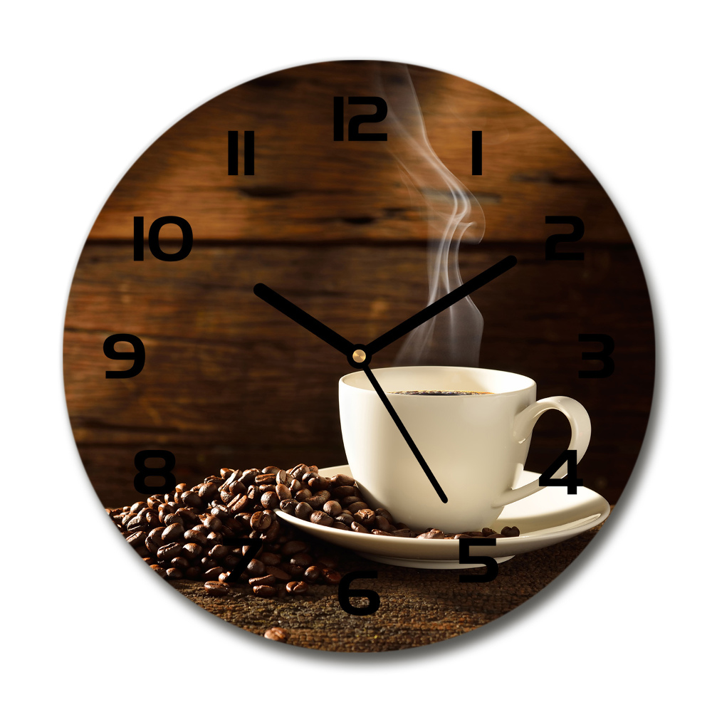 Horloge ronde Tasse de café