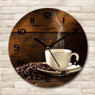 Horloge ronde Tasse de café