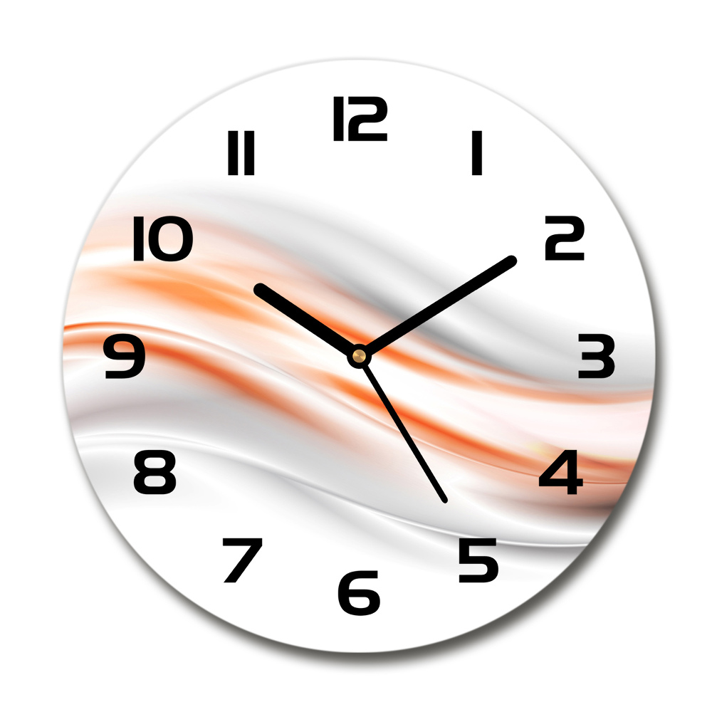 Horloge ronde Vagues abstraites