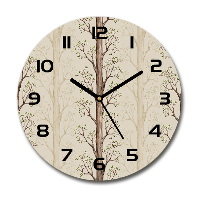 Horloge ronde murale Arbres