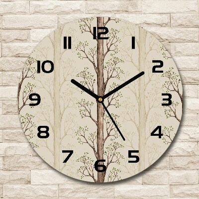 Horloge ronde murale Arbres