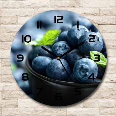 Horloge en verre ronde Baies