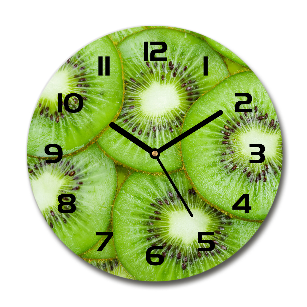 Horloge ronde murale Motif kiwi