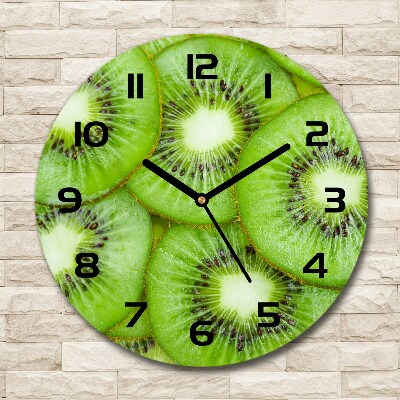 Horloge ronde murale Motif kiwi