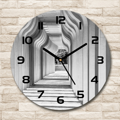 Horloge ronde murale Couloir