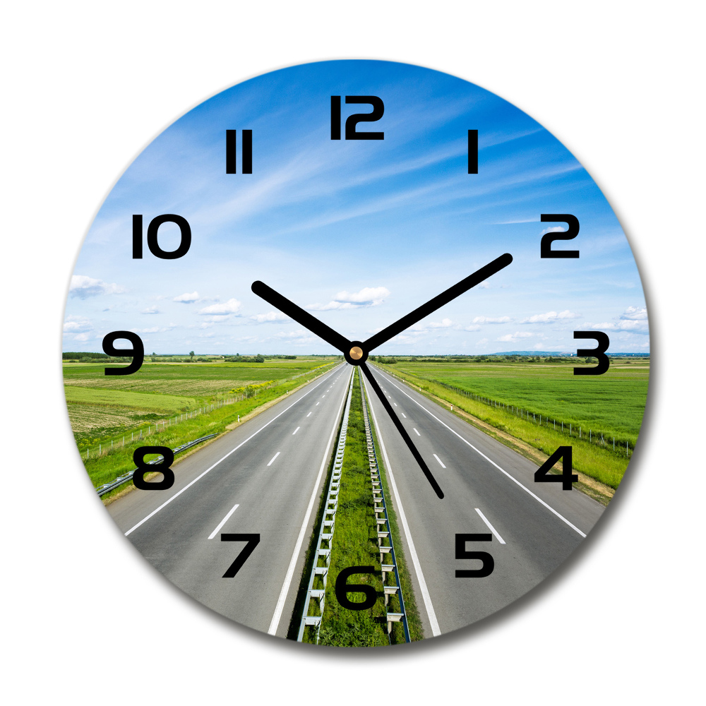 Horloge ronde murale Autoroute