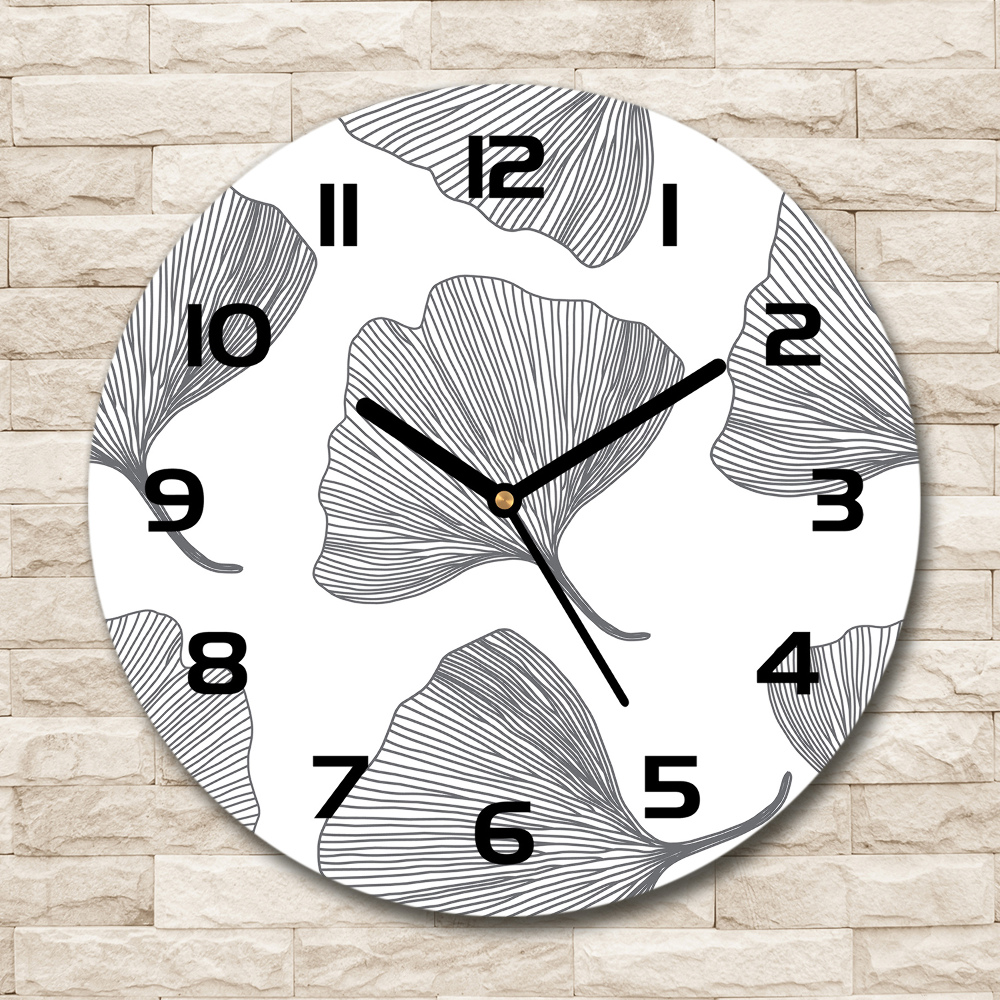 Horloge ronde murale Ginkgo