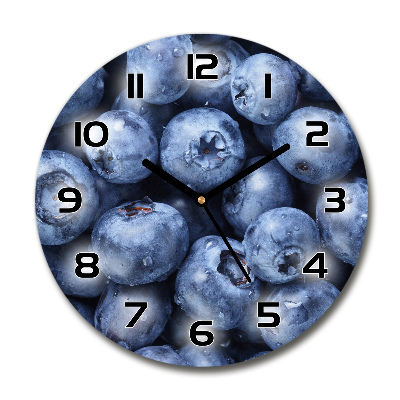 Horloge ronde murale Motif bleuet