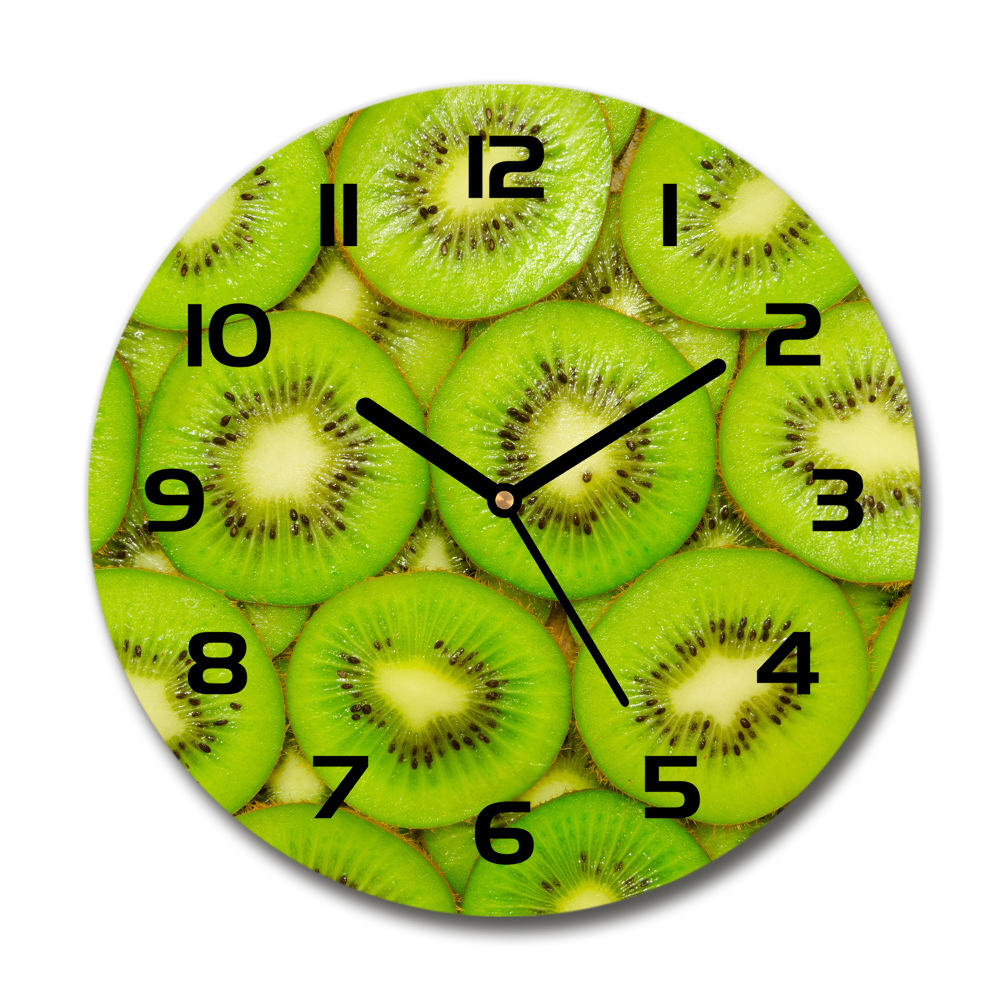 Horloge en verre ronde Kiwi