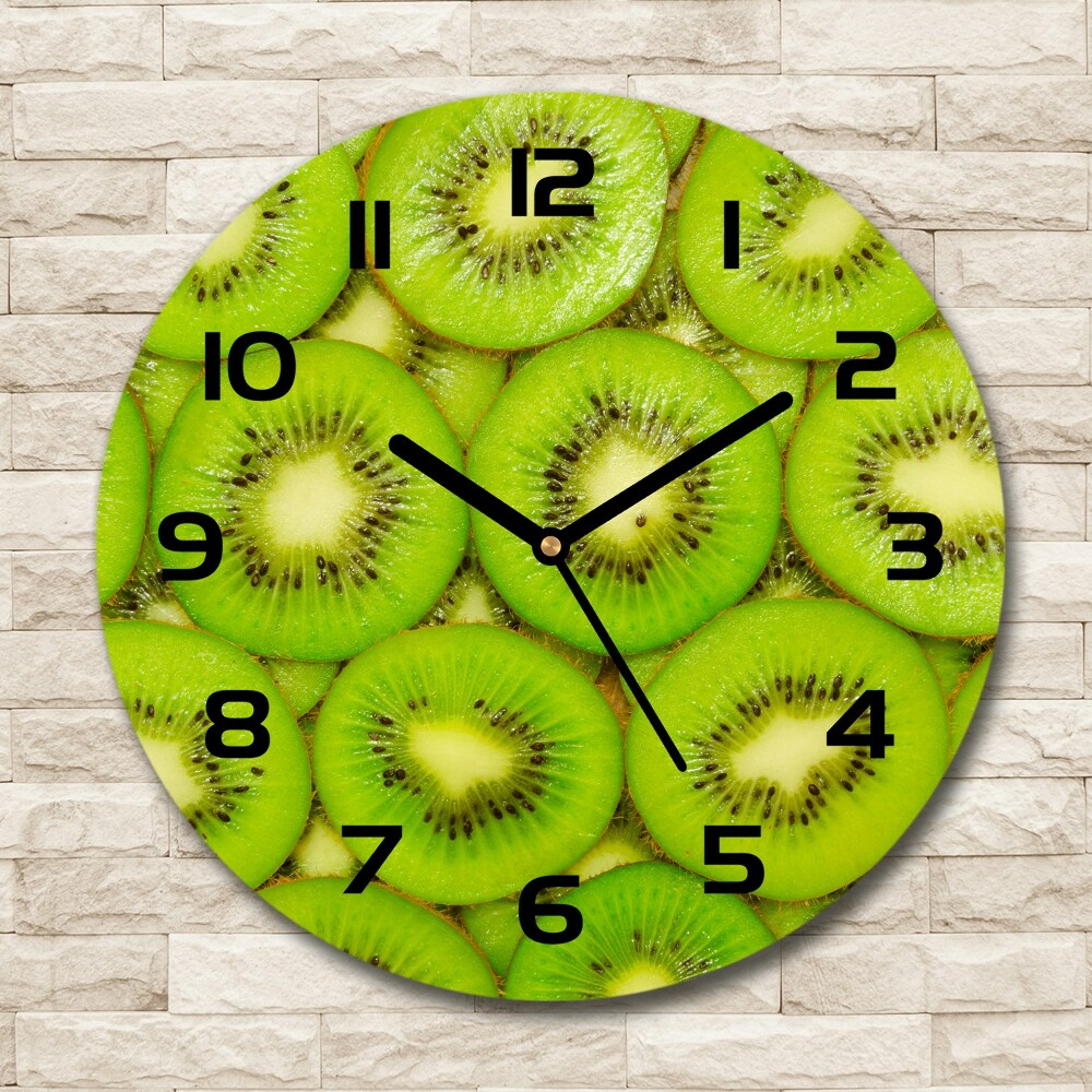 Horloge en verre ronde Kiwi