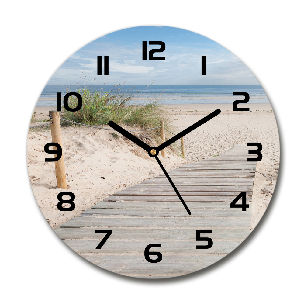 Horloge ronde murale Plage