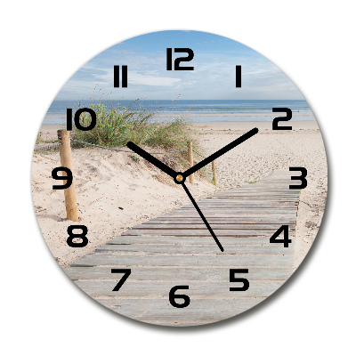 Horloge ronde murale Plage