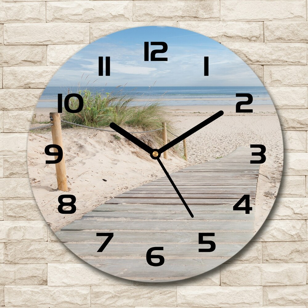 Horloge ronde murale Plage