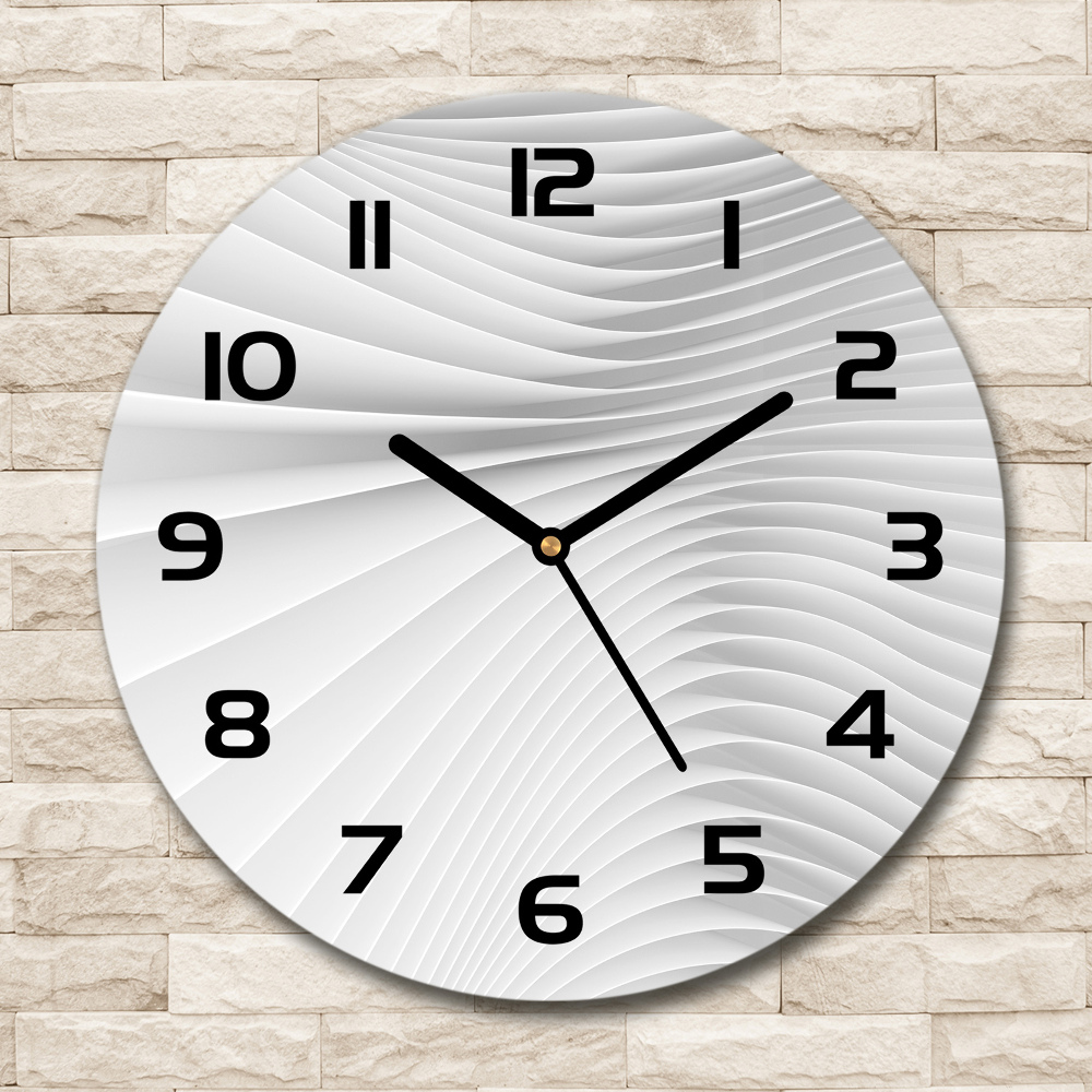 Horloge ronde murale Lignes abstraites