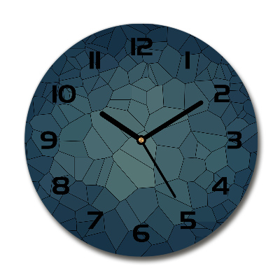 Horloge ronde en verre Fond abstrait