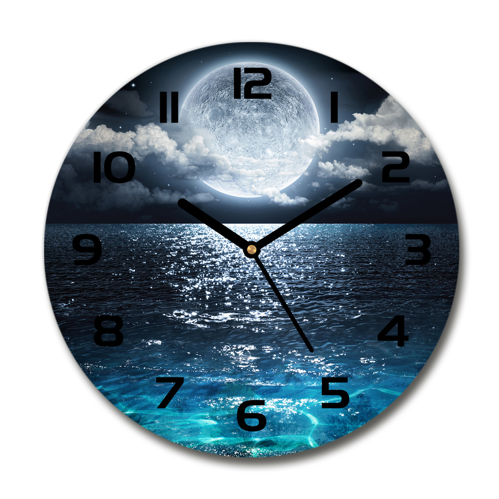 Horloge ronde Pleine lune