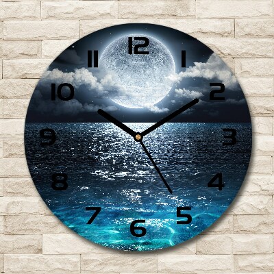 Horloge ronde Pleine lune