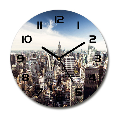 Horloge ronde murale New York