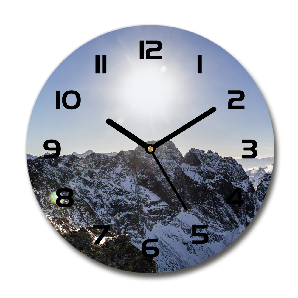 Horloge ronde Hiver dans les Tatras