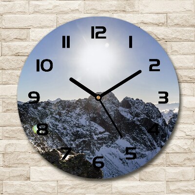 Horloge ronde Hiver dans les Tatras