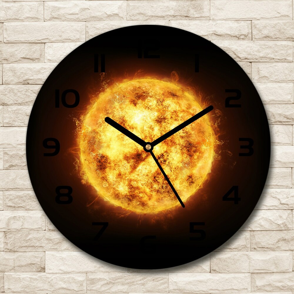 Horloge ronde murale Soleil