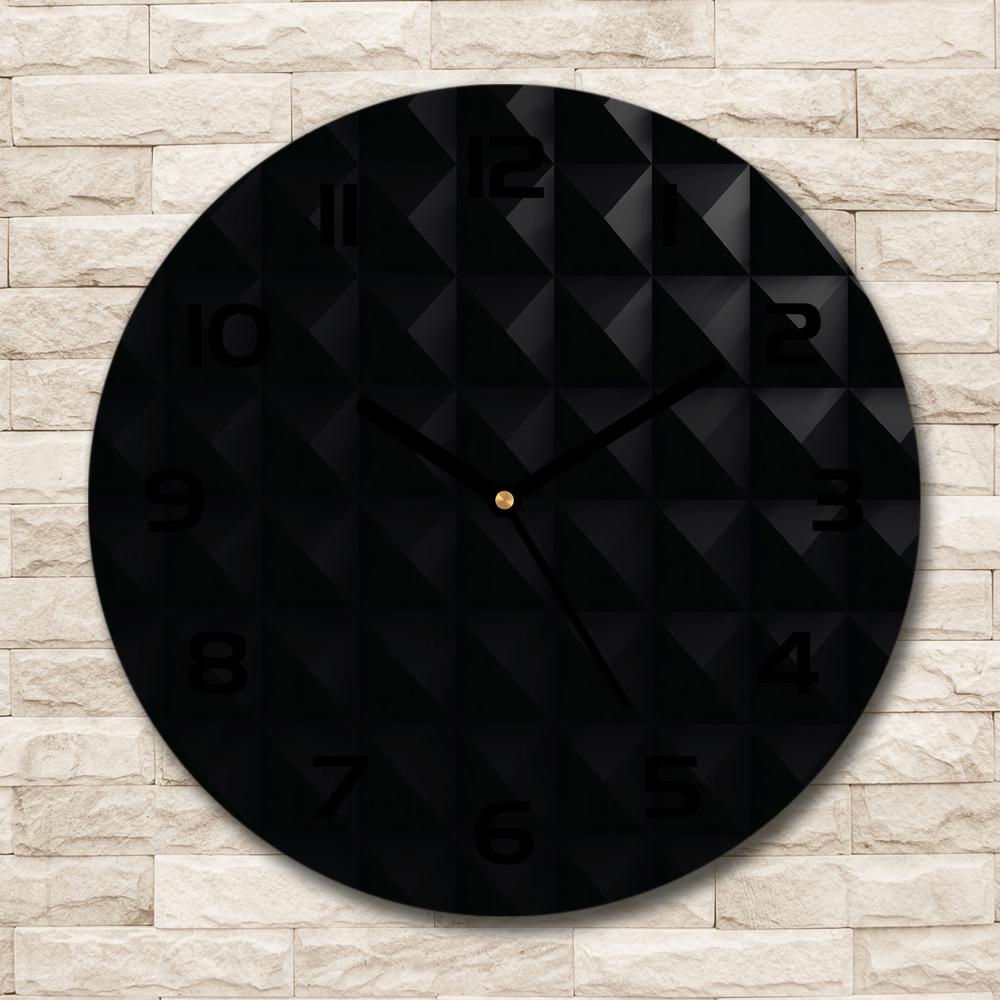 Horloge en verre ronde Fond abstrait